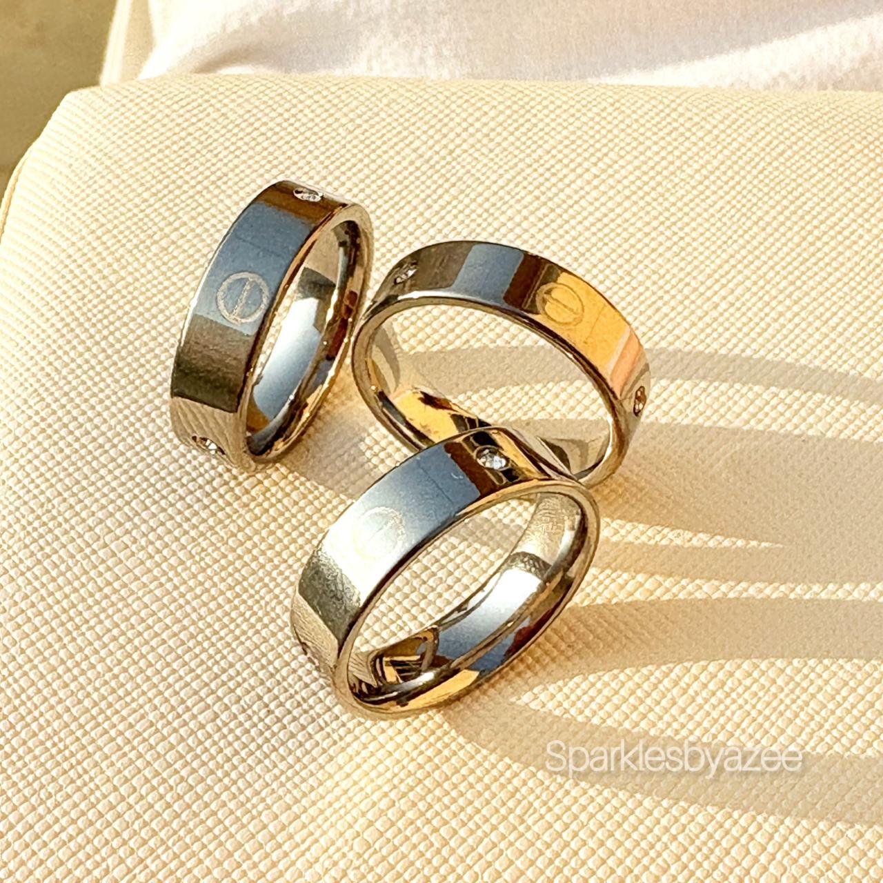 Silver Cartier Ring - Stainless Steel